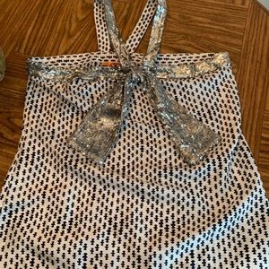 Tory Burch Sequined Halter Top